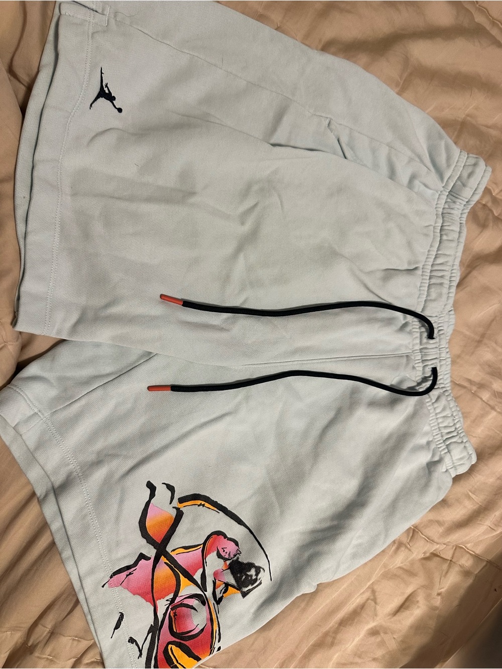Jordan Men’s Light blue Graphic Basketball Shorts